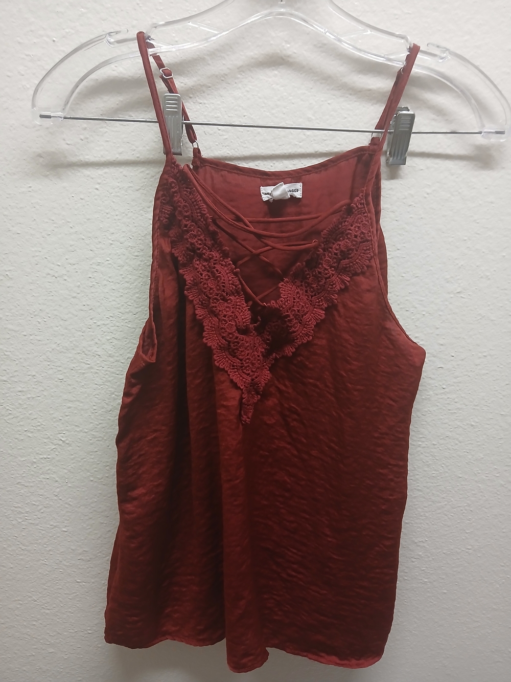 love on a hanger Rust Lace-Trim Camisole